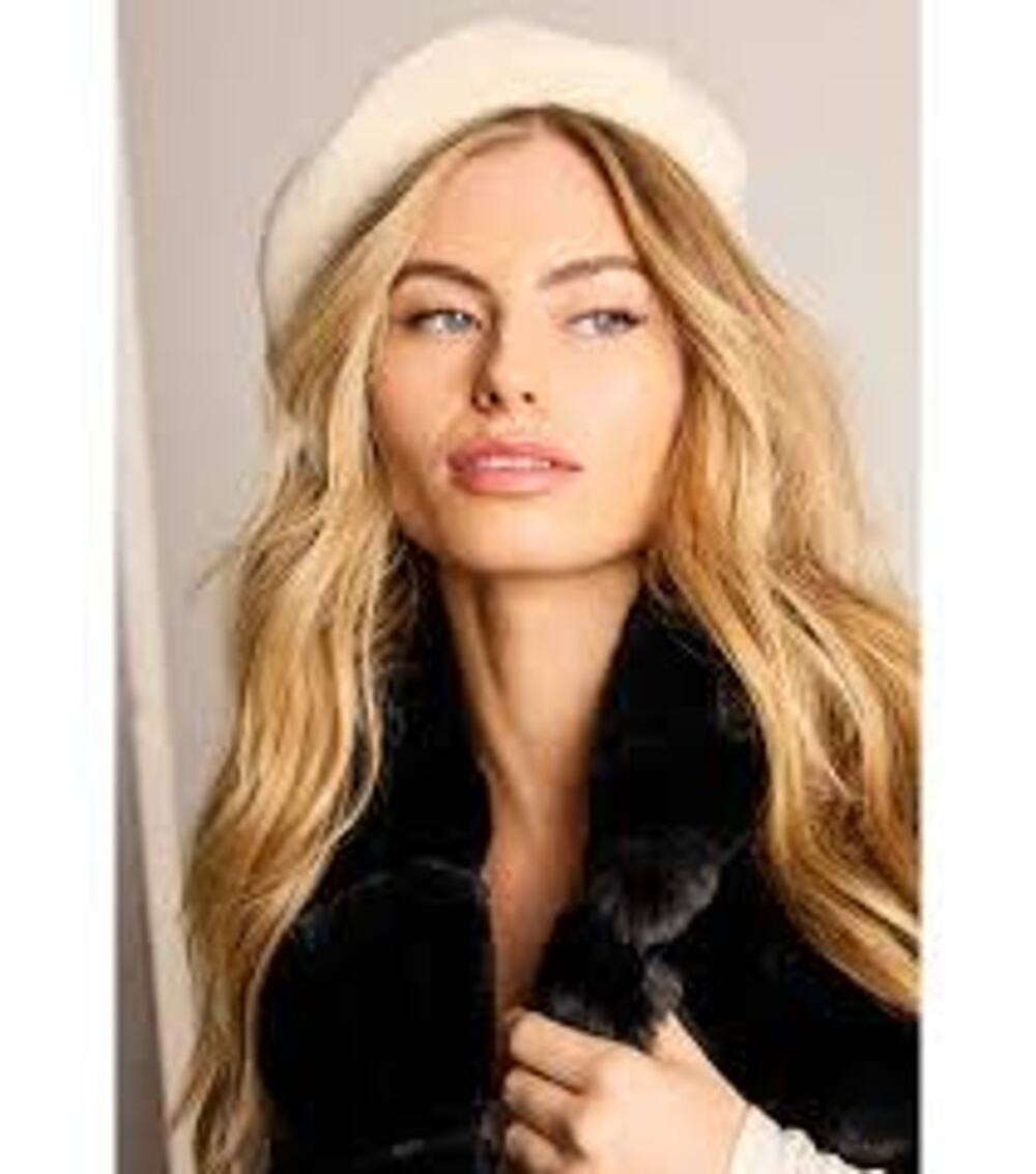 Ivory Wool  BERET Hat French Vintage Classic